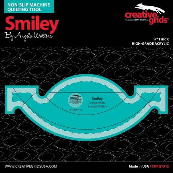 Creativ Grids Machine Quilting Ruler - Smiley by Angela Walters available at The Quilt Store in Canada