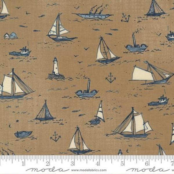 To the Sea Boats - Sand by Janet Clare for Moda available in Canada at The Quilt Store