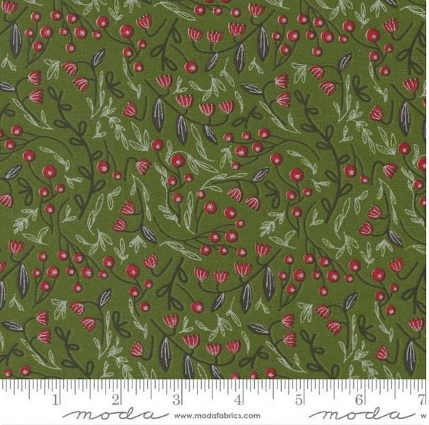 Merrymaking Evergreen Berries by Gingiber for Moda available in Canada at The Quilt Store