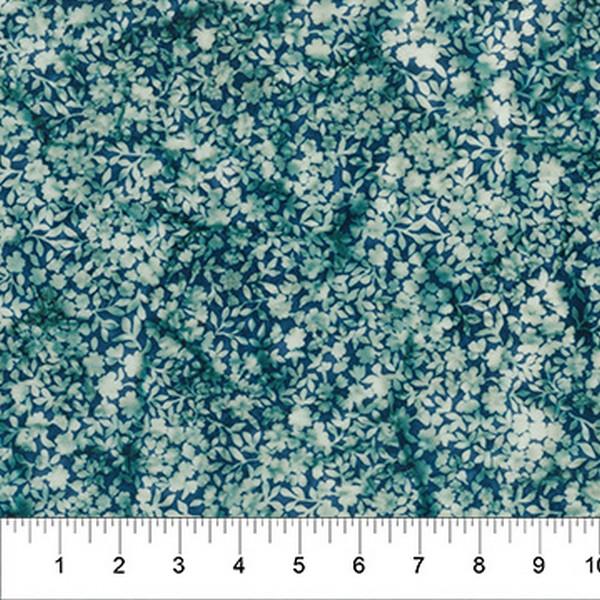 Flower Petals Teal by Banyan Batiks available in Canada at The Quilt Store
