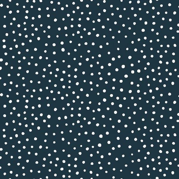 Happiest Dots Navy by RJR Fabrics available in Canada at The Quilt Store
