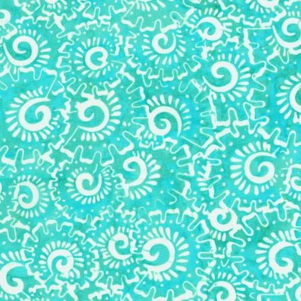 Seaglass Aqua Batik by Anthology Fabrics available in Canada at The Quilt Store