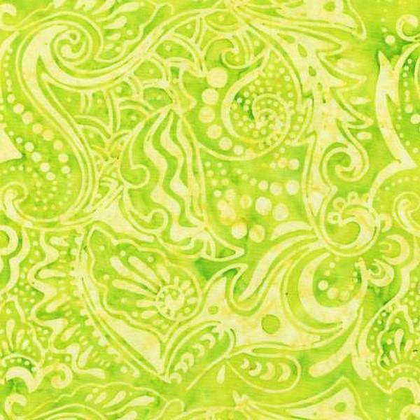 Seaglass Sweet Pea Paisley Batik by Anthology Fabrics available in Canada at The Quilt Store