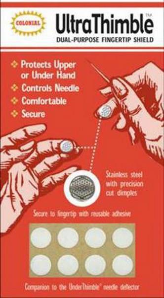 Ultra Thimble Fingertip Shield by Colonial Needle Co. available in Canada at The Quilt Store