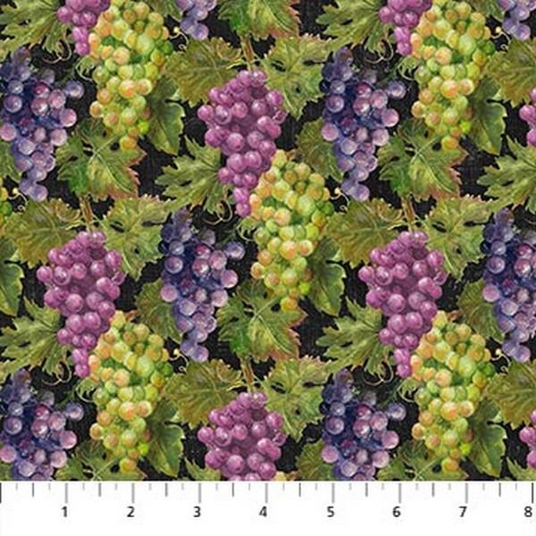 Life Happens Grapes by Ellen & Clark Studio for Northcott available in Canada at The Quilt Store
