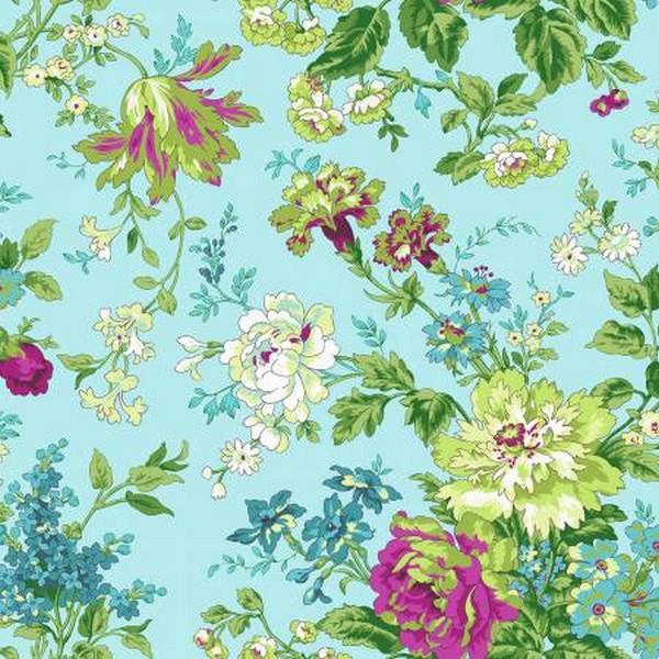 Bungalo Garden Bouquets Blue by Marcus Fabrics available in Canada at The Quilt Store