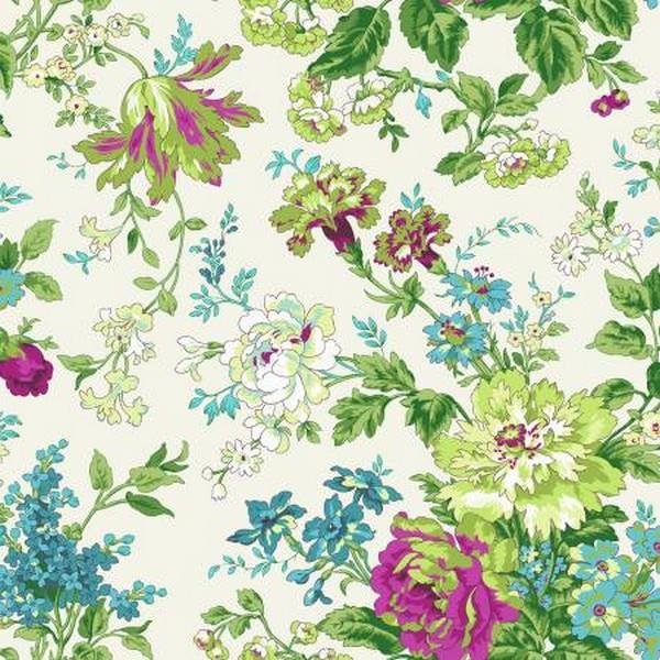 Bungalo Garden Bouquets Cream by Marcus Fabrics available in Canada at The Quilt Store