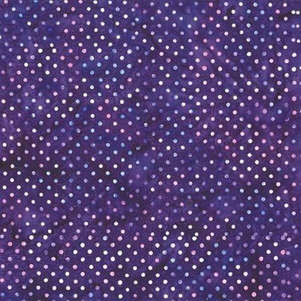 Bali Batiks Violet Dots by Hoffman International Fabrics available in Canada at The Quilt Store