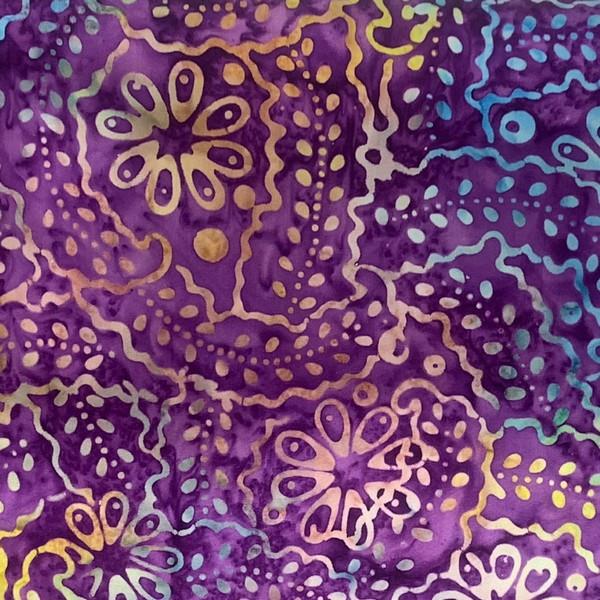 Bermuda Batik Orchid Paisley by Moda available in Canada at The Quilt Store