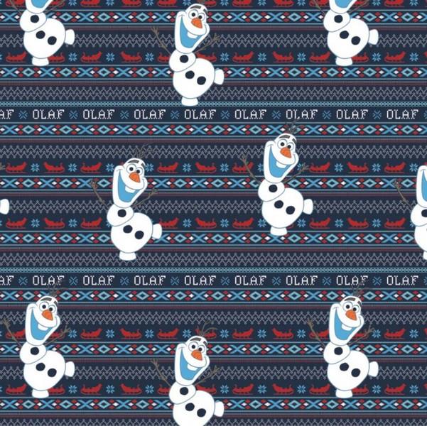 Olaf's alpine Adventure Stripe Flannel by Camelot Fabrics available in Canada at The Quilt Store