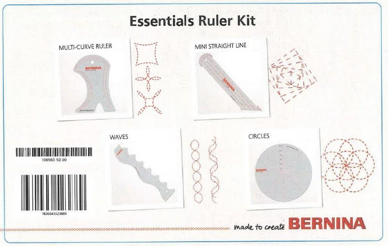 Bernina Essentials Ruler Kit (BA.BDRK) available in Canada at The Quilt Store