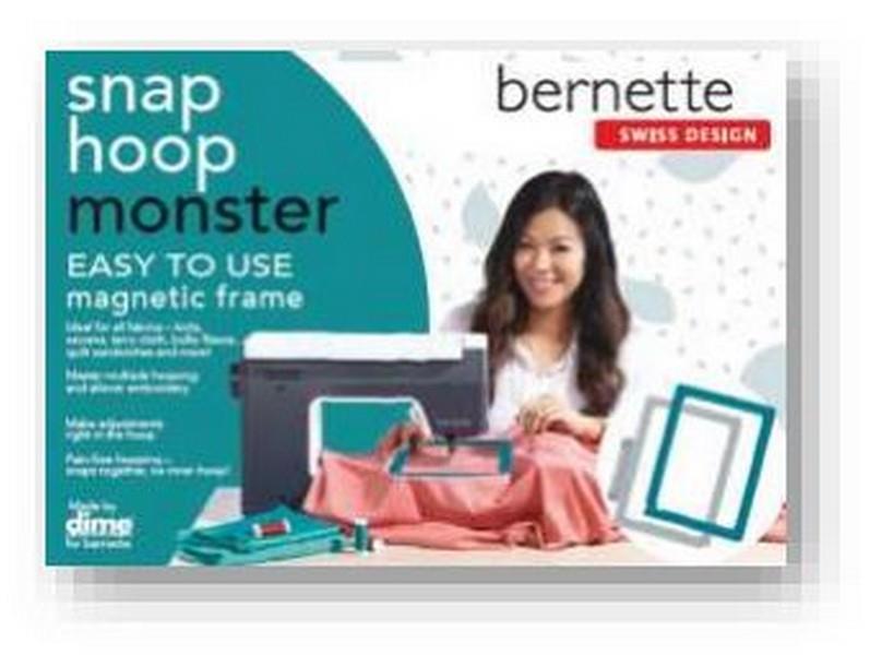 Bernette Dime Monster Magnetic Snap Hoop available in Canada at The Quilt Store