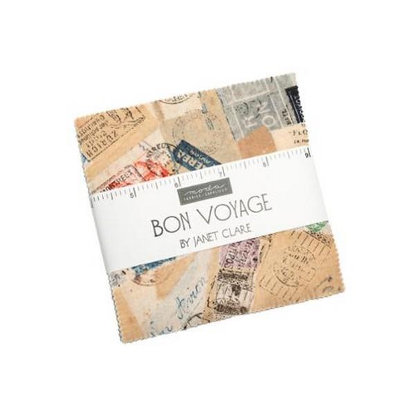 Bon Voyage Charm Pack by Janet Clare for Moda available in Canada at The Quilt Store
