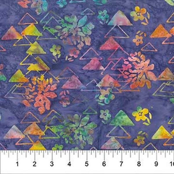 Home Sweet Home Violet Geometric Floral by Banyan Batiks available in Canada at The Quilt Store