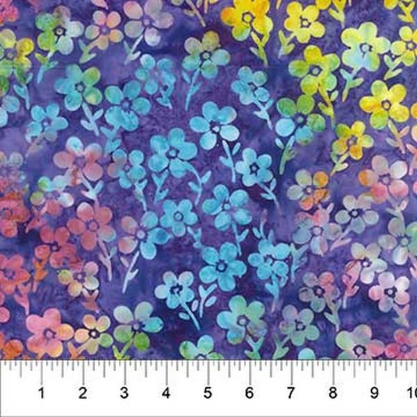 Home Sweet Home Violet Floral by Banyan Batiks available in Canada at The Quilt Store