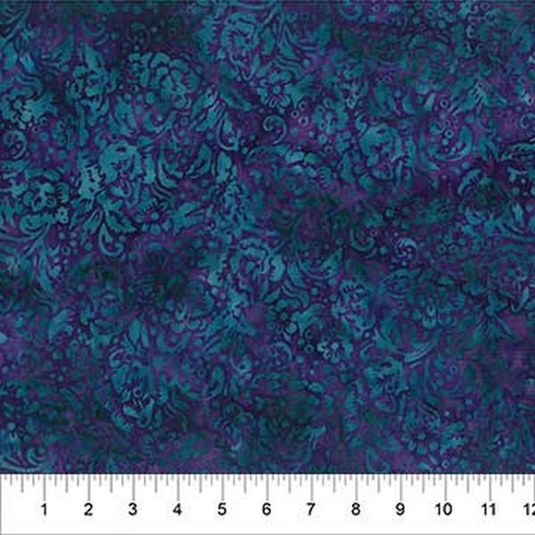 Roundabout Pansy Floral by Banyan Batiks available in Canada at The Quilt Store