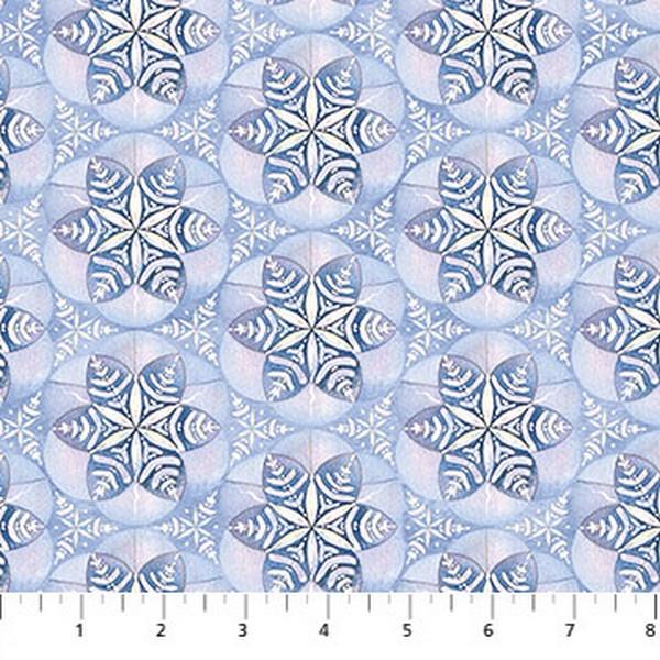 Polar Frost Dark Blue Medallion by Jody Bergsma for Northcott available in Canada at The Quilt Store
