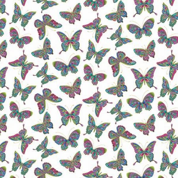 Alluring Butterflies by Ann Lauer for Benartex available in Canada at The Quilt Store