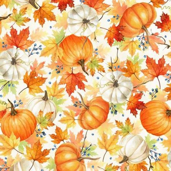Fall for Autumn Pumpkins by Hoffman International Fabrics available in Canada at The Quilt Store