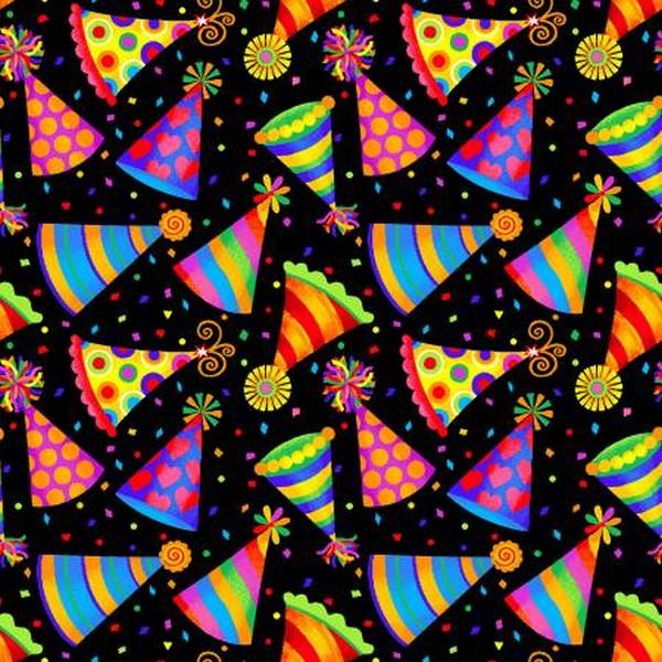 Party Time Hats by Studio e Fabrics available in Canada at The Quilt Store