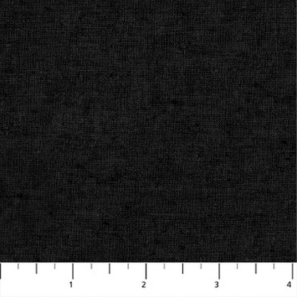 Tint Black Linen Canvas by Elise Young for Figo available in Canada at The Quilt Store