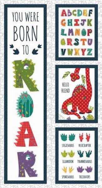 Born to Roar Panel by Leanne Anderson & Kathy Kuebler for Henry Glass & Co. available in Canada at The Quilt Store