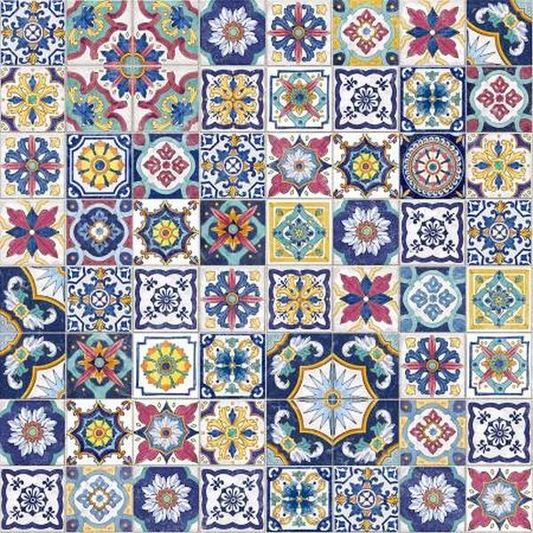 Mediterranean Escape Village Tiles available in Canada at The Quilt Store