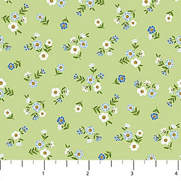 Something Blue Calico Green by Tina Higgins for Northcott available in Canada at The Quilt Store