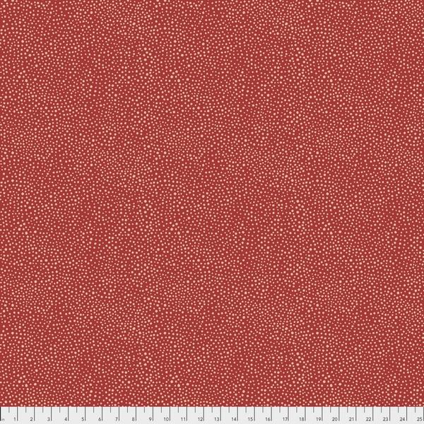 Kelmscott Seaweed Dot Red by Morris & Co. for Free Spirit available in Canada at The Quilt Store