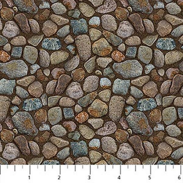 Cabin View Stones by Rick Kelley for Northcott available in Canada at The Quilt Store