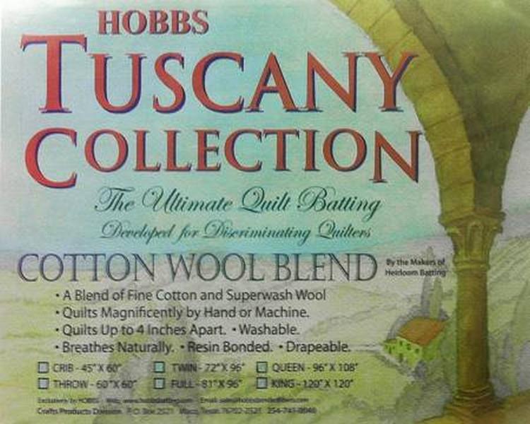Hobbs Tuscany Cotton/Wool Blend Batting available in Canada at The Quilt Store