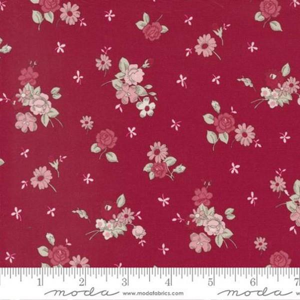 Sugarberry Berry Blooms Cherry by Bunny Hill Designs for Moda available in Canada at The Quilt Store