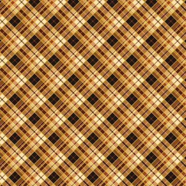 Harvest Festival Plaid Russet by Benartex Designer Fabrics available in Canada at The Quilt Store