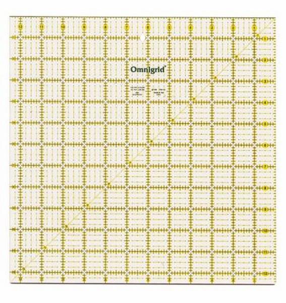 Omnigrid 12 1/2" x 12 1/2" Ruler available in Canada at The Quilt Store