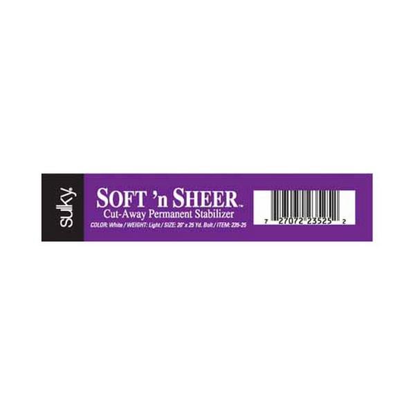 Sulky Cut-Away Soft 'n Sheer White Stabilizer