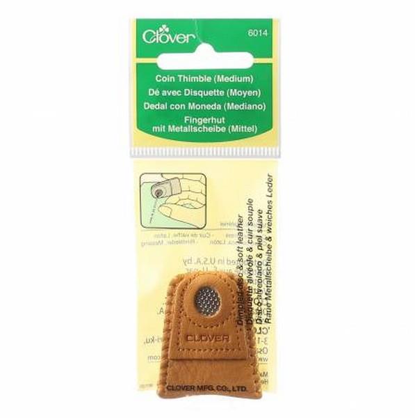 Clover Leather Coin Thimble Medium available in Canada at The Quilt Store