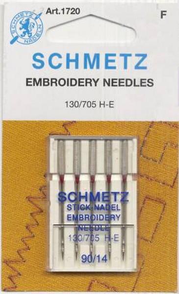 Schmetz Embroidery Machine Needles 90/14 available in Canada at The Quilt Store