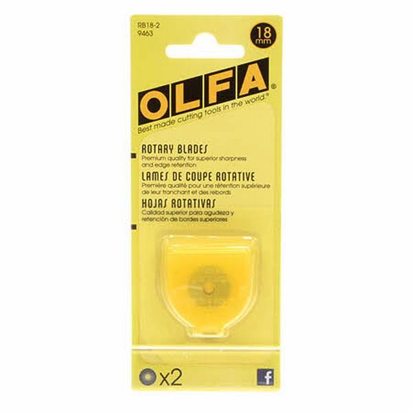 Olfa 18mm Rotary Blades (2pk)