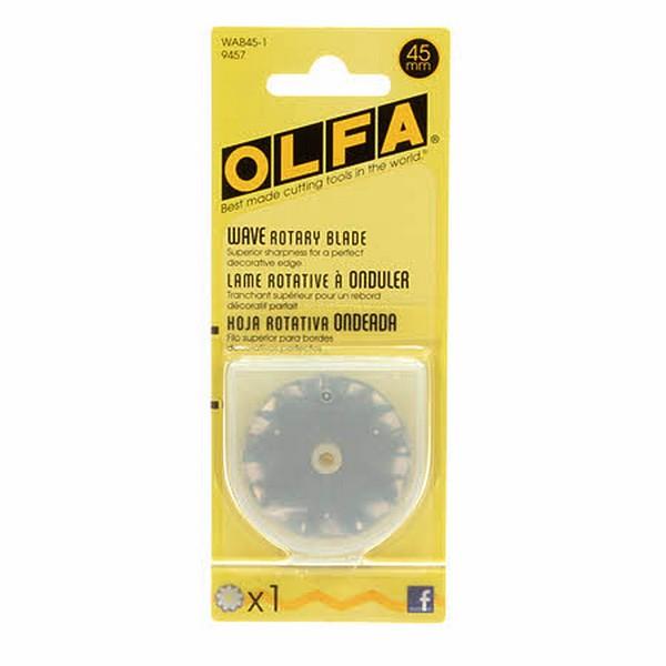 Olfa 45mm Rotary Cutter Wavy Blade