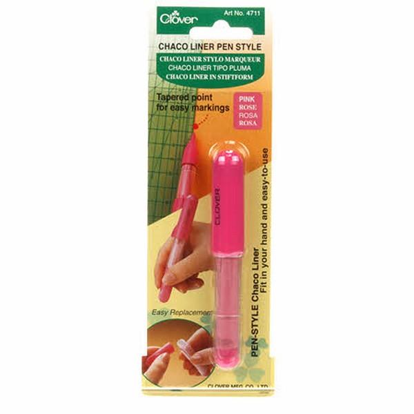 Clover Chaco LIner Pen Pink available in Canada at The Quilt Store