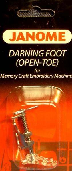 Janome Open-Toe Darning Foot for Memory Craft Embroidery Machines available in Canada at The Quilt Store