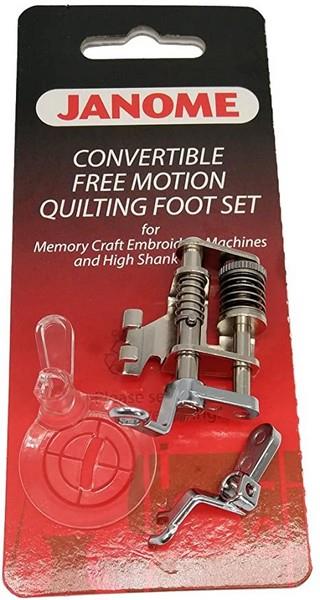 Janome Convertible Free Motion Quilting Foot Set High Shank