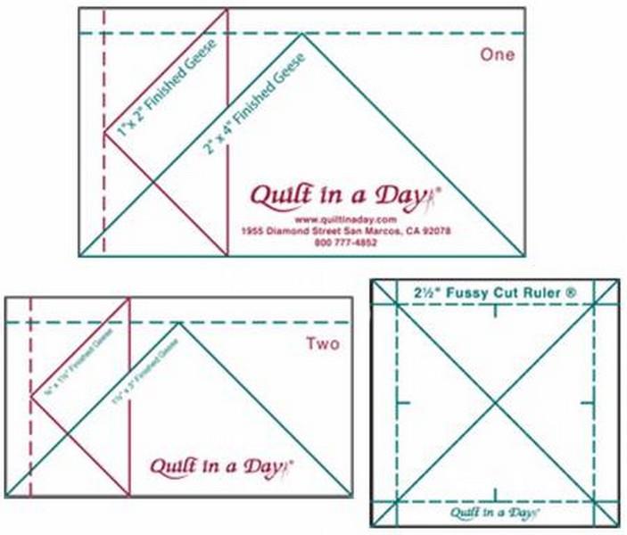 Quilt in a Day Mini Geese Ruler Set (2020QD) available in Canada at The Quilt Store