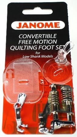 Janome Convertible Free Motion Quilting Foot Set Low Shank