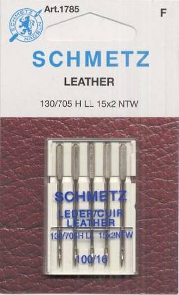 Schmetz Leather Machine Needles Size 100/16 available in Canada at The Quilt Store