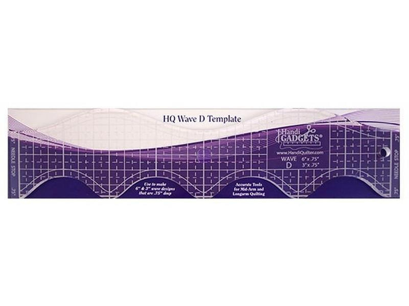 HQ Wave D Ruler available in Canada at The Quilt Store