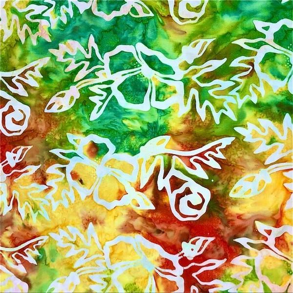 Cantik Batik by Shania Sunga Poppy Border Green/ orange