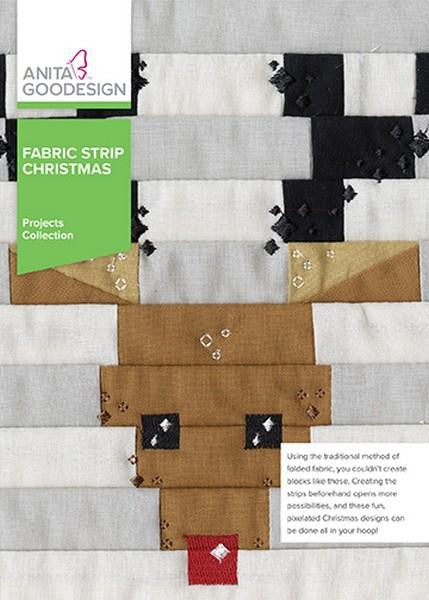 Anita Goodesign Fabric Strip Christmas