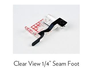 Janome Clear View 1/4" Seam Foot 9mm