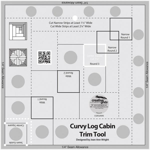 Creative Grids 8" Curvey Log Cabin Trim Tool